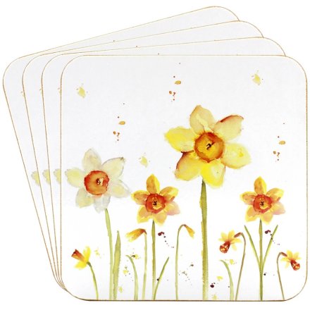 Daffodils Coasters S/4
