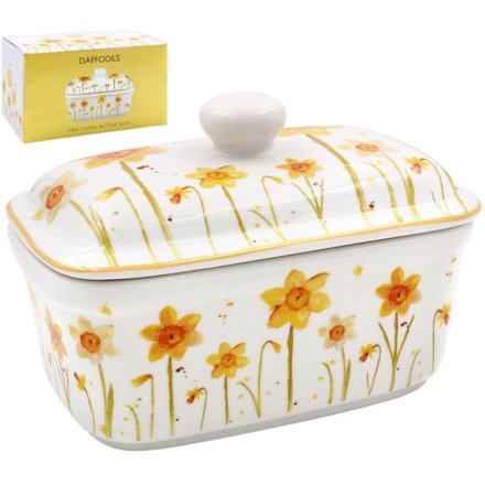 Daffodils Butter Dish