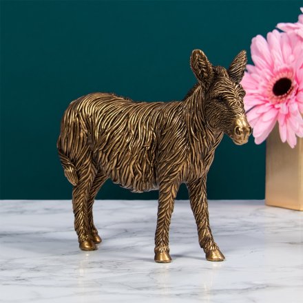 Reflections Bronzed Donkey, 16cm