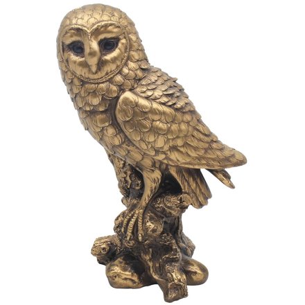 Reflections Bronzed Owl