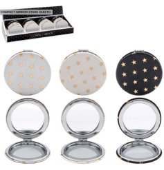 A charming assortment of 3 compact mirrors