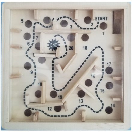Retro Labyrinth Wooden Game