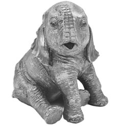Silver Elephant Ornament 