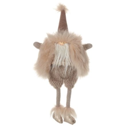 Bearded Figure In Light Fur Gilet, 37.5cm