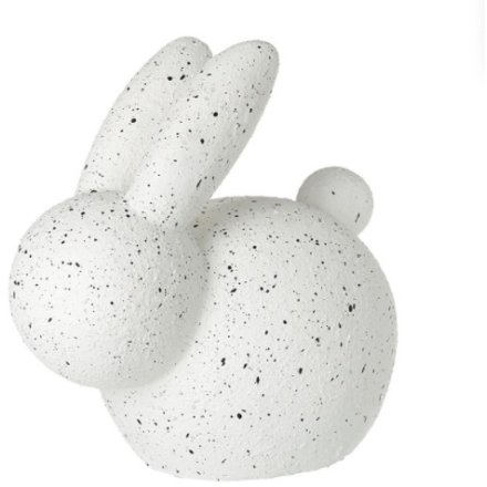 White Rabbit Stone Effect Ornament