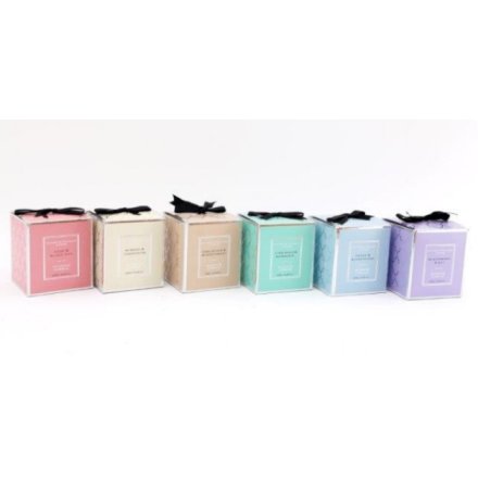 7cm 6 Assorted Ava Scented Candle Pot