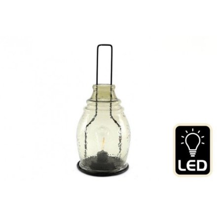 34x15cm Lantern W/LED