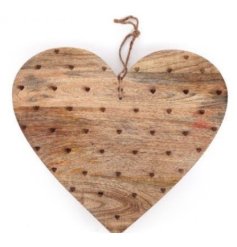 A charming natural wooden chopping board
