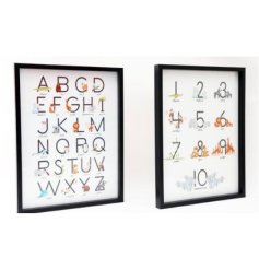 A fun and educational framed print