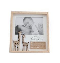 An adorable wooden photo frame