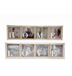 A charming set of 4 wooden picture frame boxes