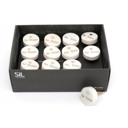 4asst 'Be' Marble Drawer Knobs