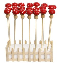 A charming pack of wooden stakes