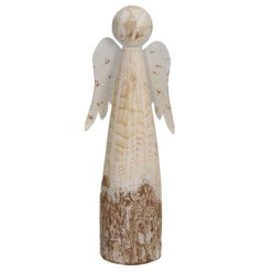 A rustic inspired angel decoration