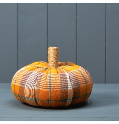 A super autumnal fabric pumpkin