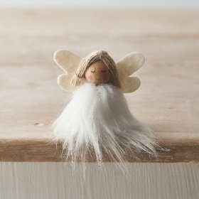 A sweet little decoration, featuring a fabric angel