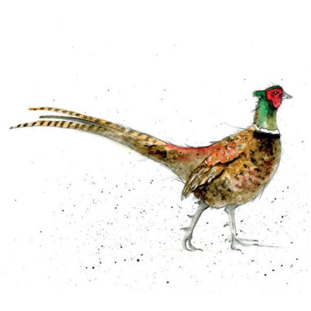 Pheasant Greetings Card, 15cm