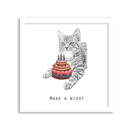Make A Wish Greetings Card, 15cm