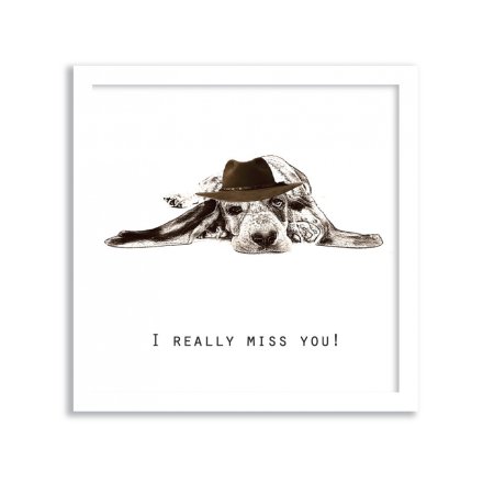 15cm I Really Miss You Greetings Card