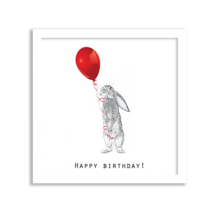 Happy Birthday Balloon Greetings Card, 15cm