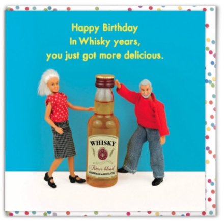 Whisky Years Greetings Card