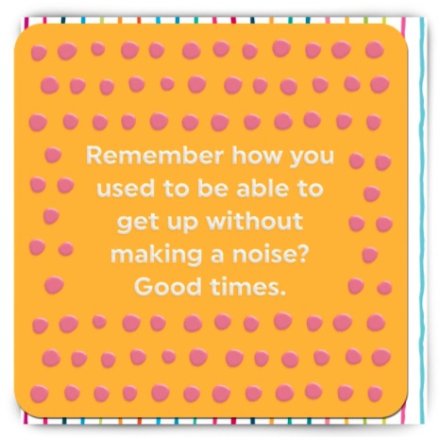 Get Up No Noise Greetings Card, 14cm