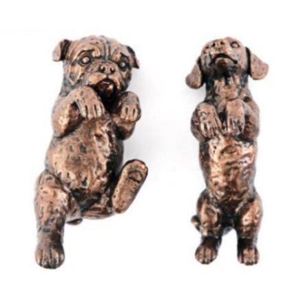 9cm Brass Pot Hanger Dogs