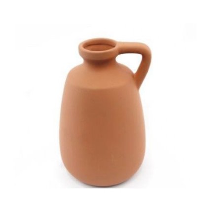 Terracotta Colour Vase 20cm