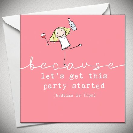 Get This Party Started Card, 15cm