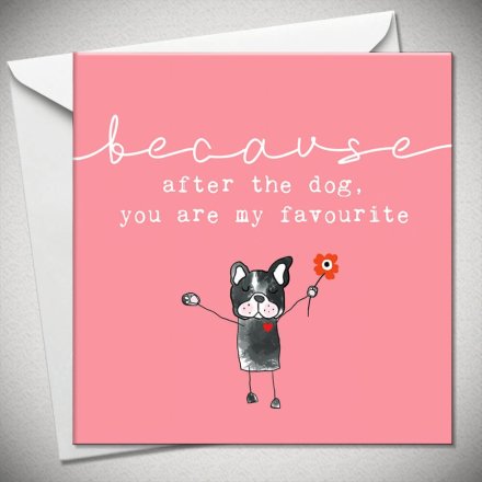 After The Dog Card, 15cm