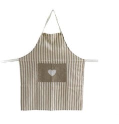 A charming apron in neutral tones