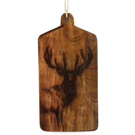 30cm Engraved Stag Cheese Board