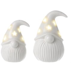 A festive set of 2 porcelain gonks
