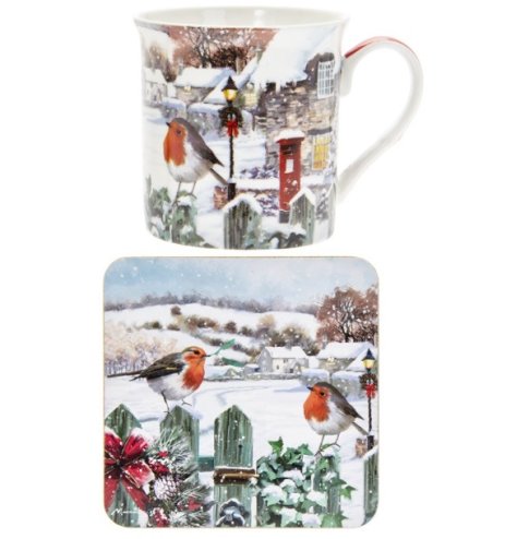 A festive mug & coaster set