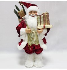A traditional styled standing santa figure