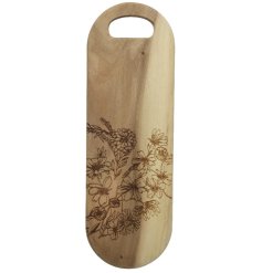 A simply stunning wooden oval chopping board