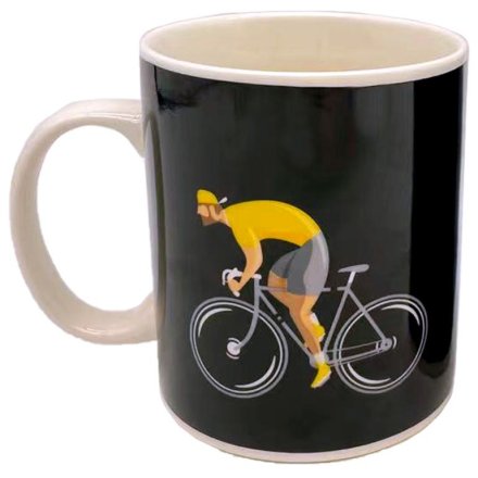 Cycle Works Bicycle Black Porcelain Mug