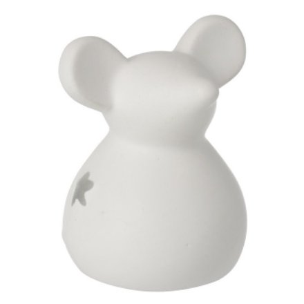 Ceramic Standing Mouse Matt White Small