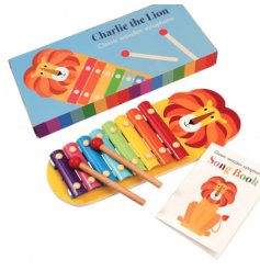 A super fun and colourful Charlie The Lion xylophone