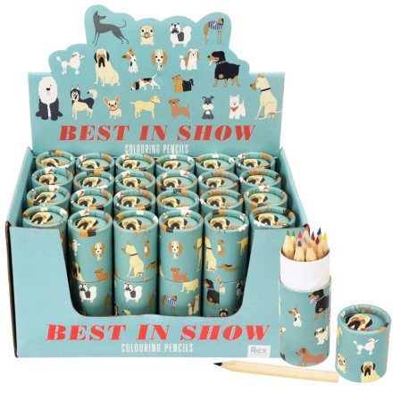 A charming set of 12 ﻿wooden colouring pencils