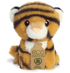 A super cute and cuddly Eco Nation Mini Tiger soft toy
