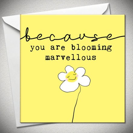 Because You Are Marvellous Greeting Card