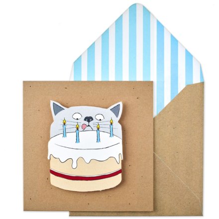 Krafty Birthday Cake Greeting Card