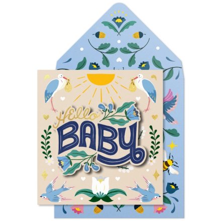 3D Hello Baby Card