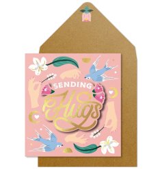 A superior quality 3D greetings card. With gold foil detail and vintage inspired imagery. 