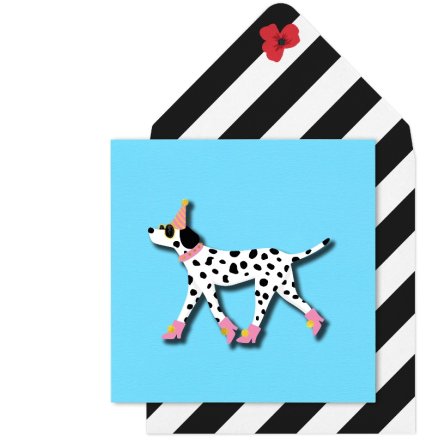 3D Dalmatian Card