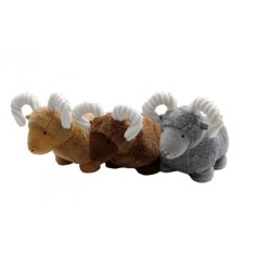 A fabulous ram design doorstop with faux fur body. A chic doorstop and interior accessory.