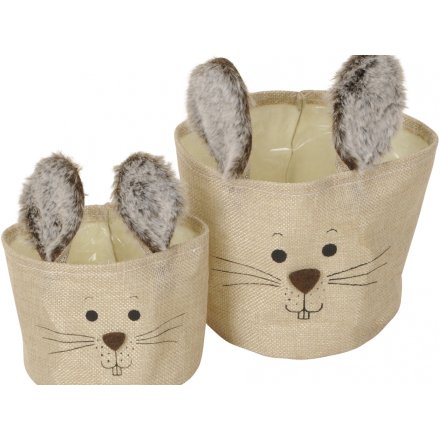 Bunny Storage Basket, set of 2