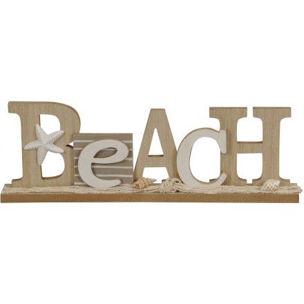 3D BEACH SIGN