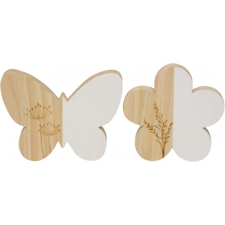 Butterfly & Flower Ornament, 15cm